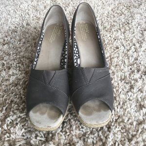 Toms Wedges - Gray