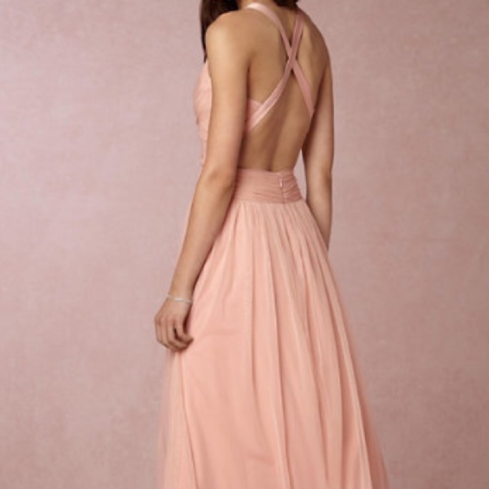 BHLDN Edith bridesmaid dress- Taupe Pink (blush)
