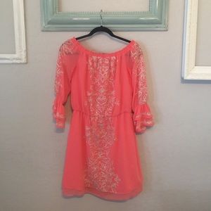 WHBM Coral/Salmon Dress!