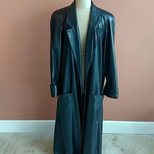 Leather coat