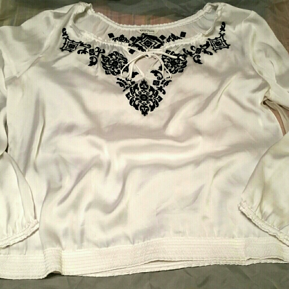 White House Black Market Boho Top