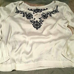 White House Black Market Boho Top