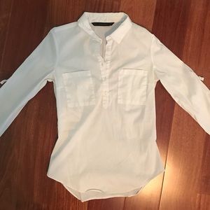 Zara white button down