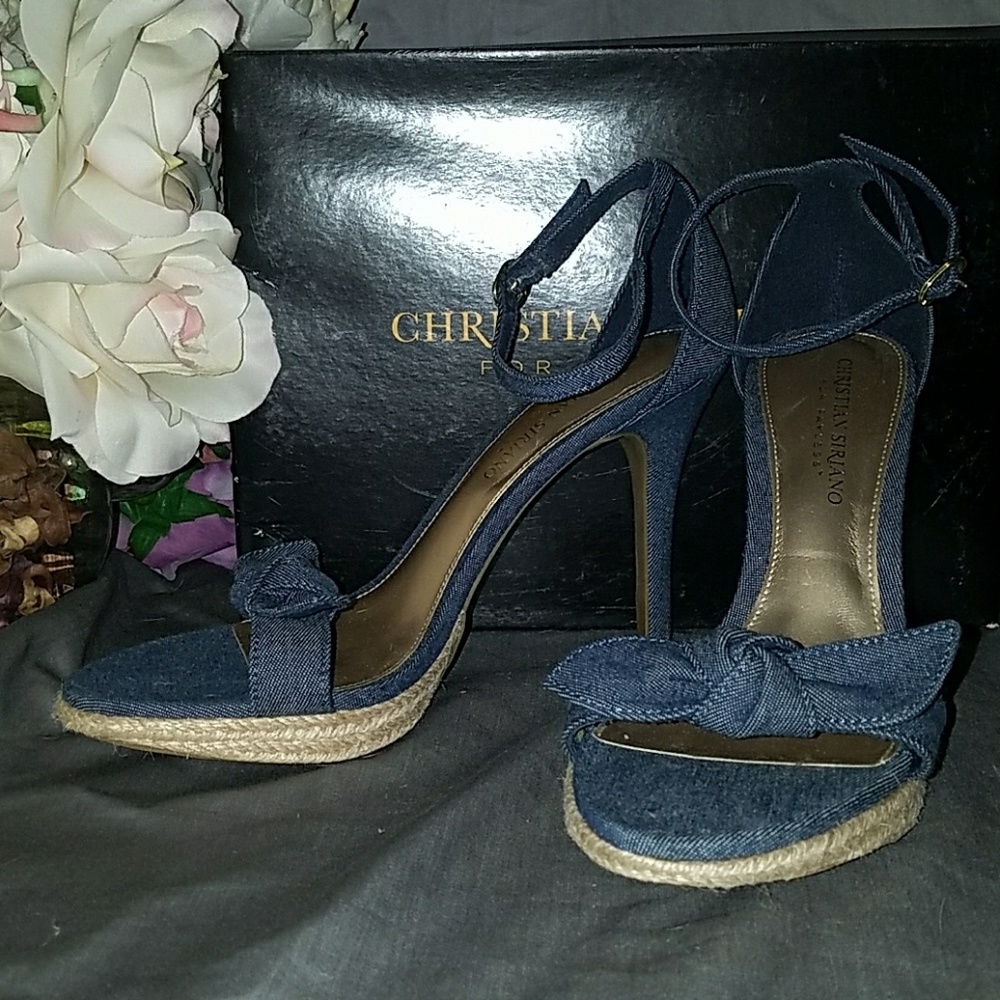 Christian Siriano Strappy ankle heels