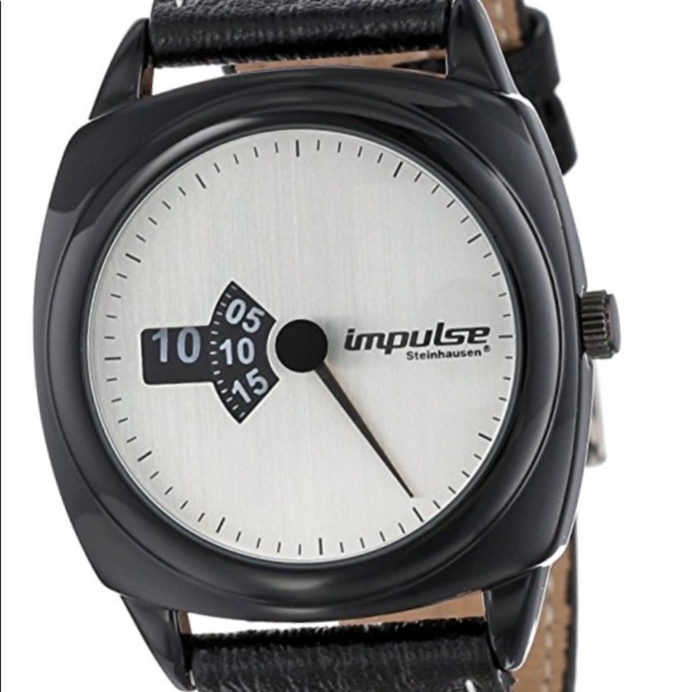 Steinhausen Men's Impulse Leather Band Watch NWT