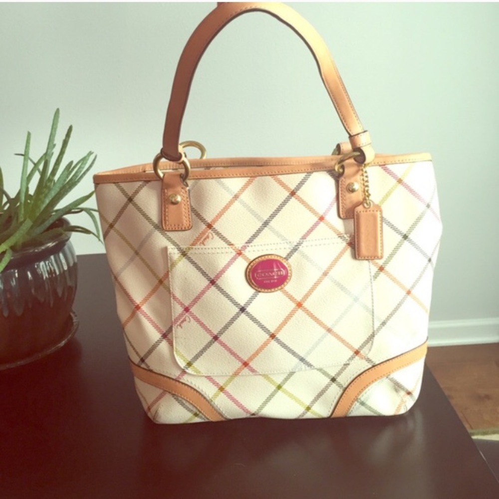 Coach Peyton Tattersal handbag