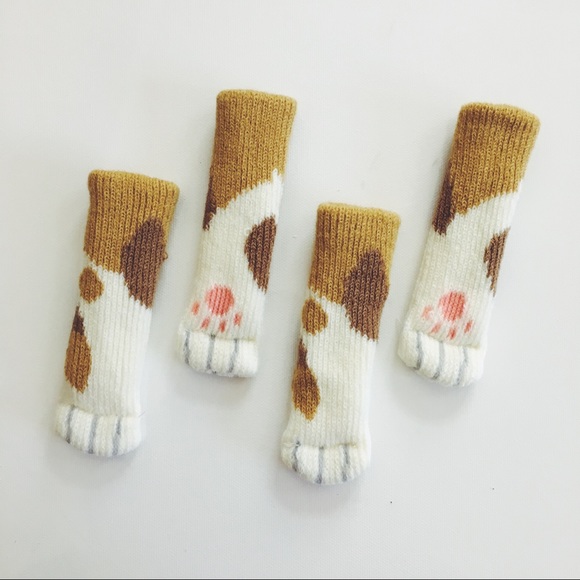 Muji Accessories - Calico Cat Paw Floor Protector Chair Socks