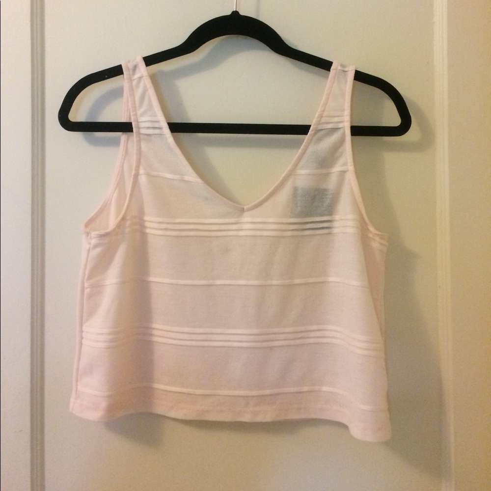 Topshop Pale Pink Crop Top