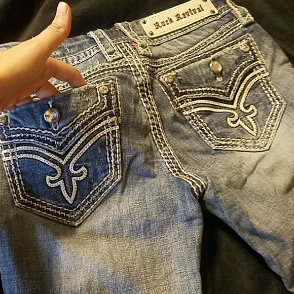 Rock Revival Bootcut Jeans sz 25R - Picture 2 of 8