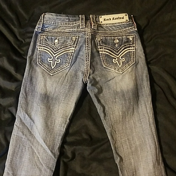 Rock Revival Bootcut Jeans sz 25R - Picture 3 of 8