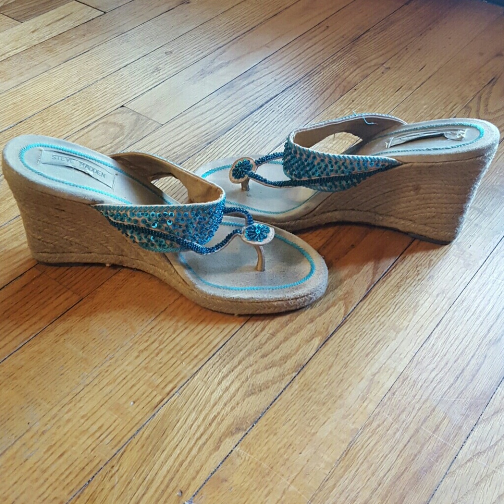 *New Listing* Espadrille Wedges boho style