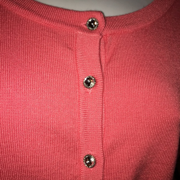 🎈REDUCED🎈coral Sweater 3/4 sleeve button up - Picture 7 of 8