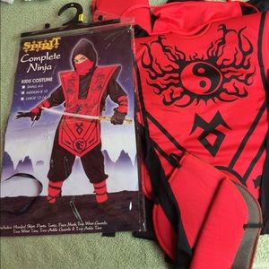 Complete Ninja Kids Halloween Costume size 8-10