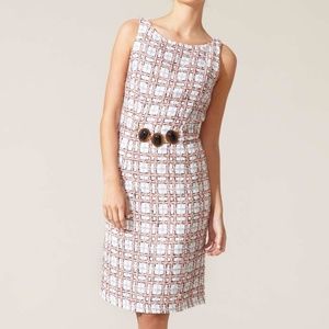 Milly Tweed Sheath Dress Multi-color