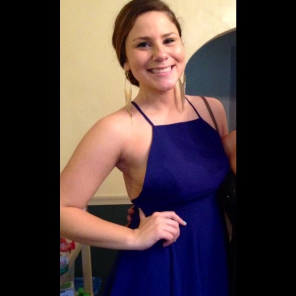 Navy blue cocktail dress