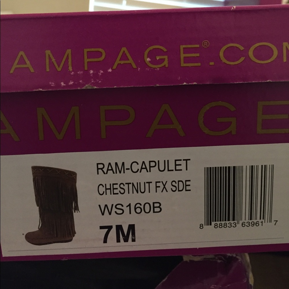 Ram-Capulet Chestnut Fringe boots - Picture 8 of 8
