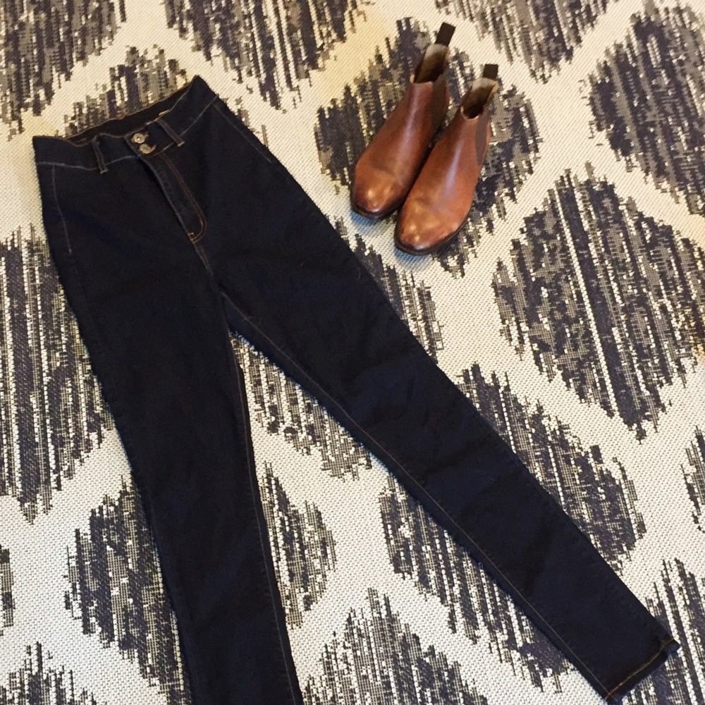 Angry Rabbit Dark Wash Skinnies from Modcloth