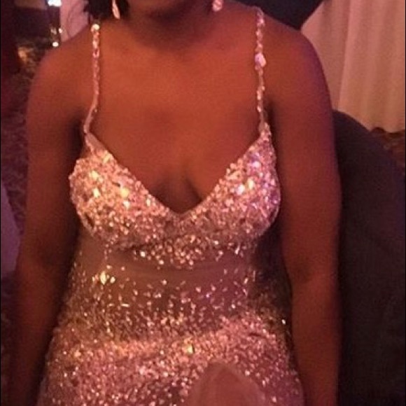 Jovani sheer beaded dress JVN24736 - Picture 2 of 4