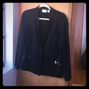 Chico's Black gold detailed blazer