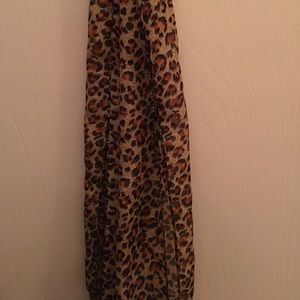Cheetah print scarf