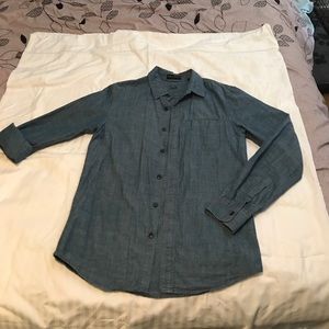 Denim like button down