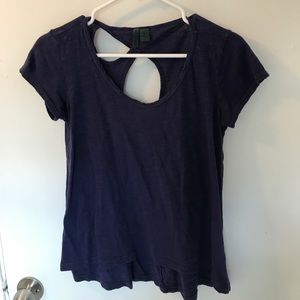 ⚠️CLOSET CLOSING⚠️ Anthropologie Navy Blue T-shirt