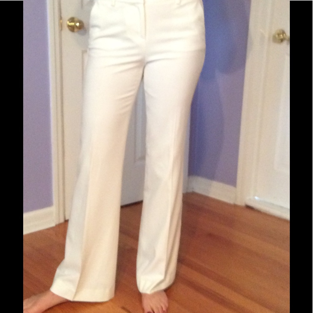 Pants with satin tuxedo stripe trim.