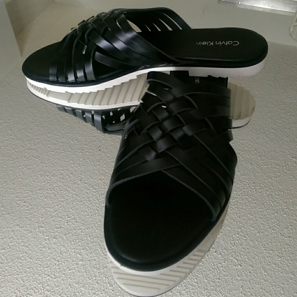 Black Leather Sandals