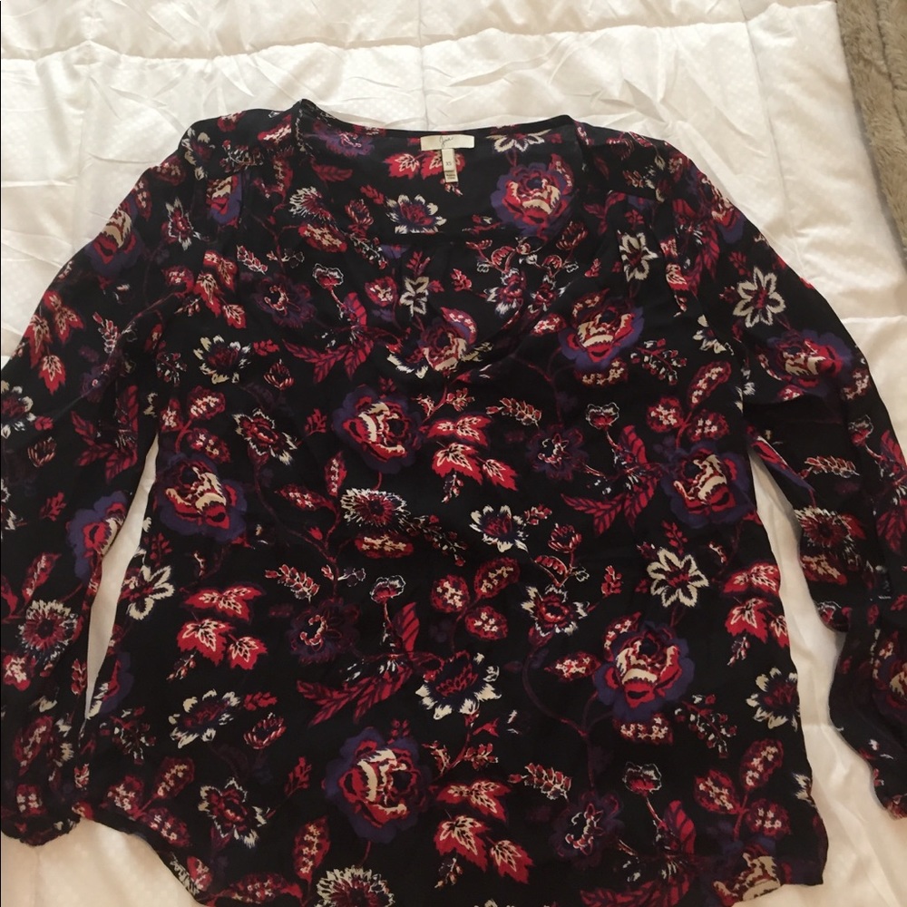 Authentic Joie brand black/floral blouse