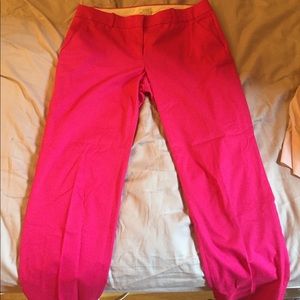 Never worn hot pink jcrew cafe Capri pants