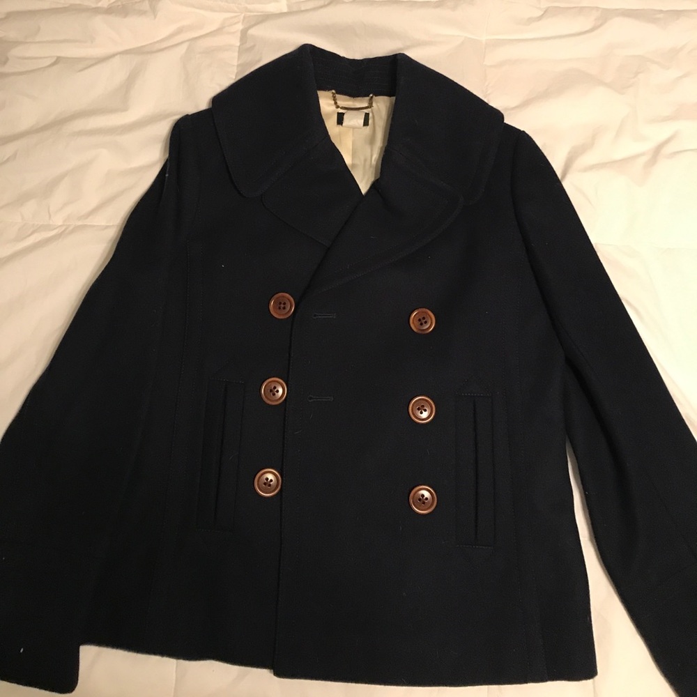 J. Crew double breasted peacoat