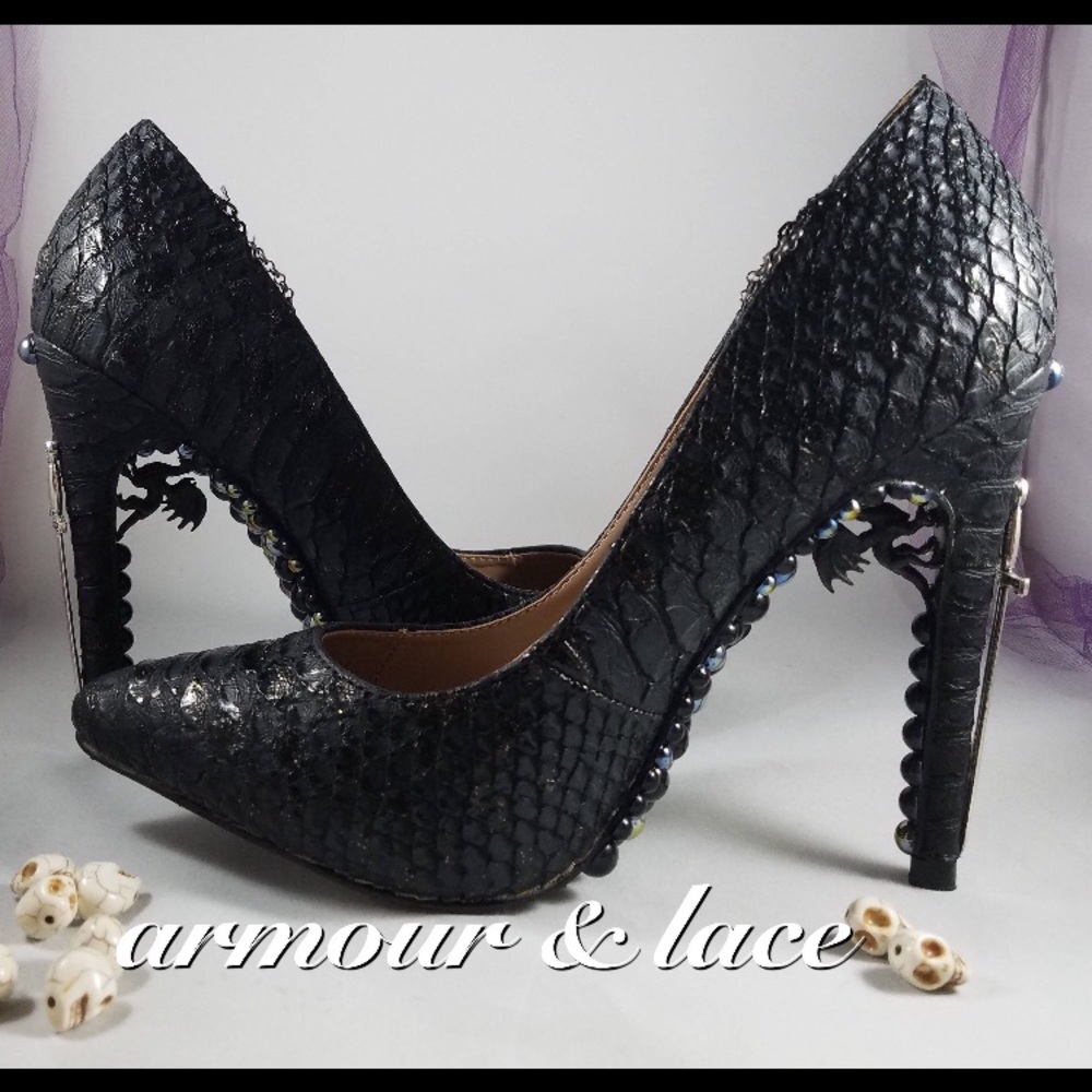 Handcrafted Slayer heels