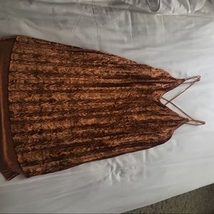 Burnt Orange textured Morning Mist dress