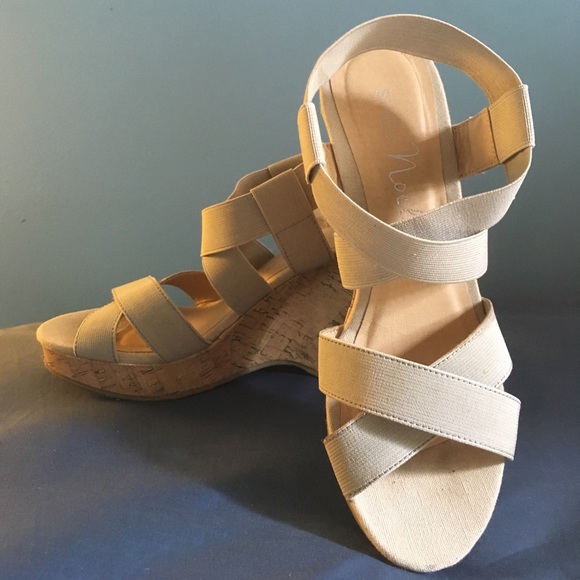 Shoes cork wedge heel summer - Picture 2 of 3
