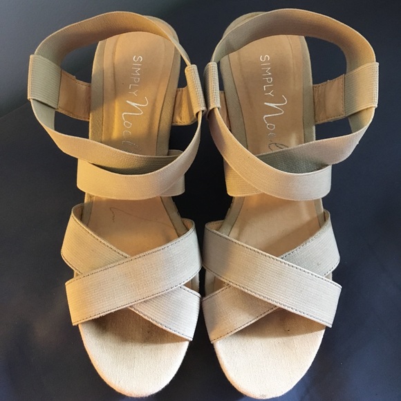 Shoes cork wedge heel summer - Picture 3 of 3