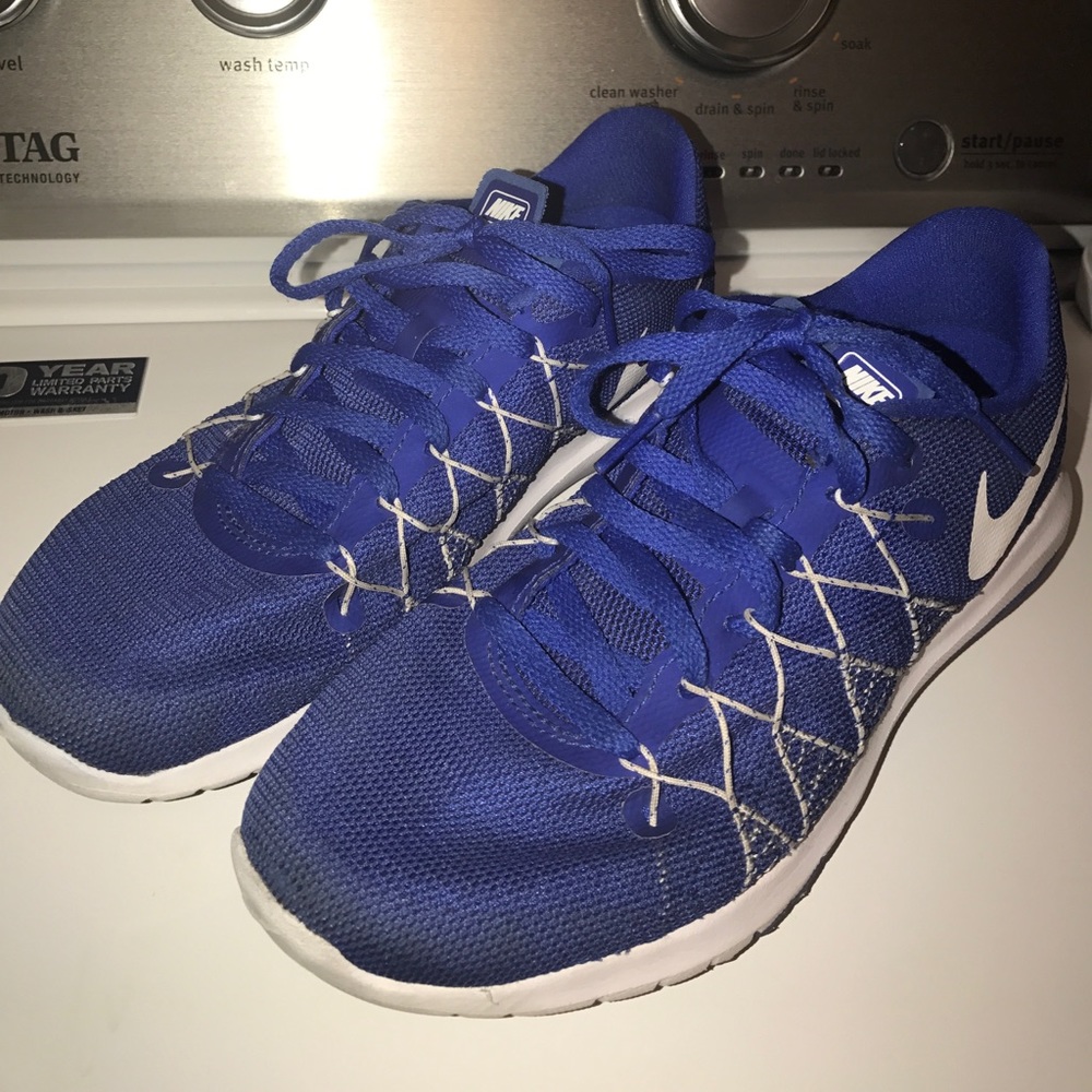 Youth Nike Flex Running Shoes Size 4.5 (Blue)