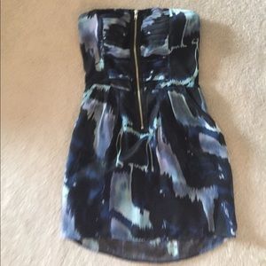 Strapless Zipper Front Dress