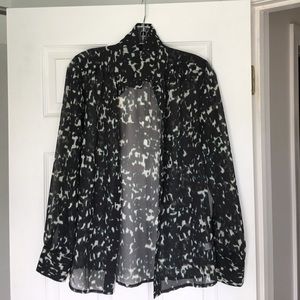 Gap sheer blouse XS
