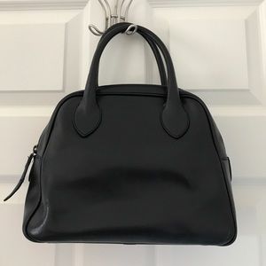 Black Emprio Armani Leather Shoulder Bag