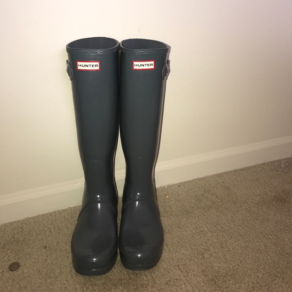 Grey hunter boots