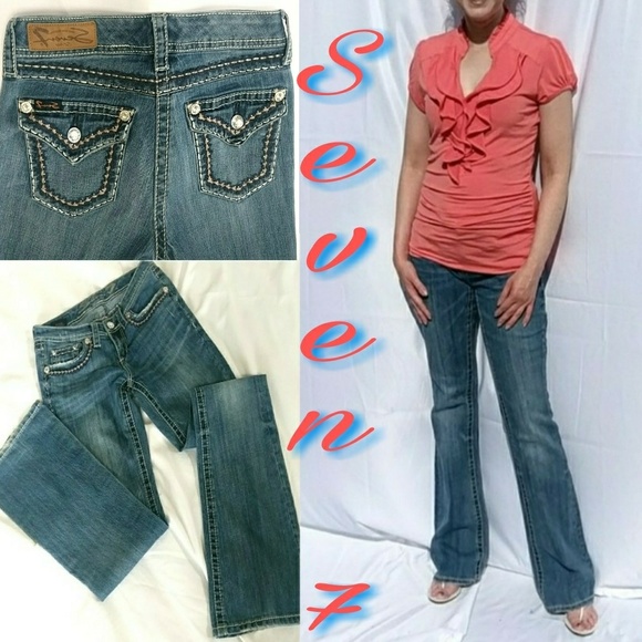 Seven7 Denim - Seven 7 blingy boot cut jeans