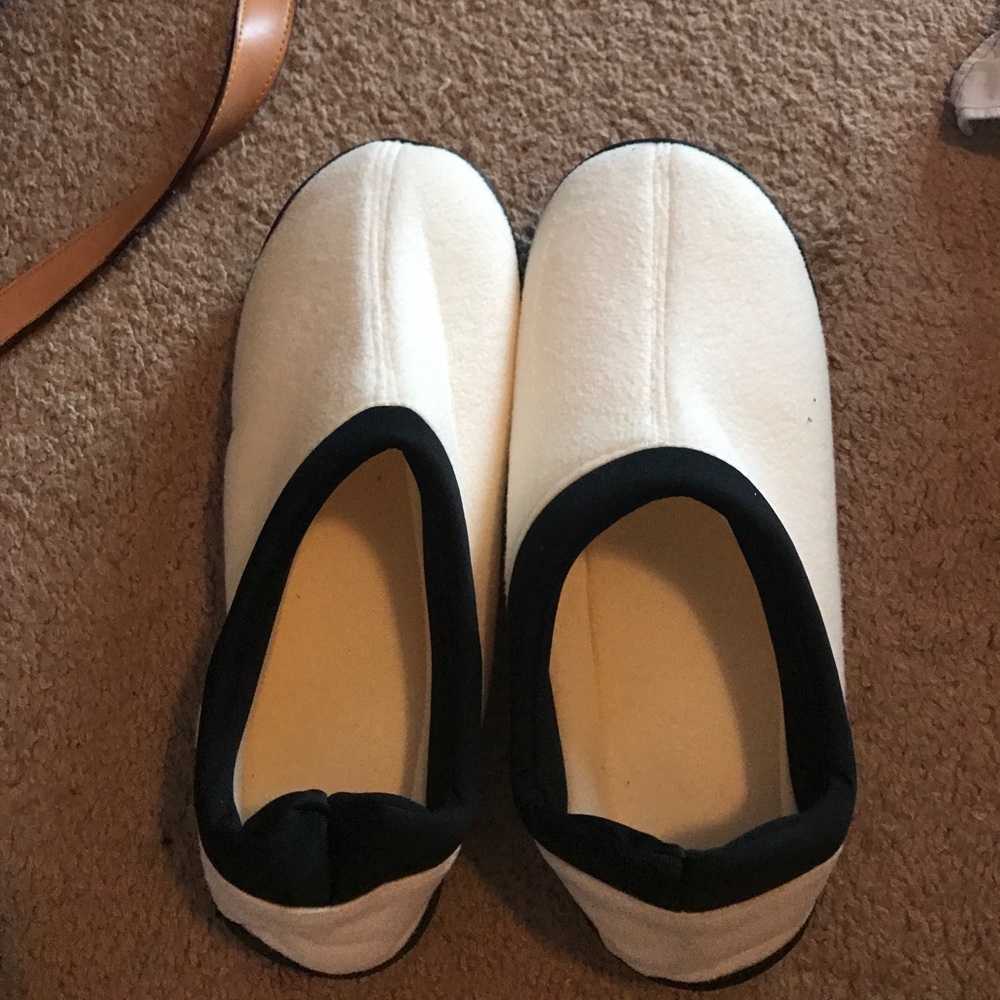 White slippers