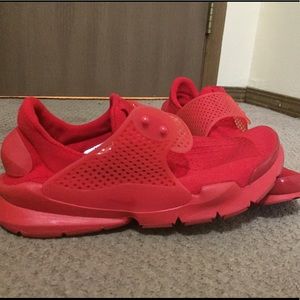 Red sock darts... WORN ONCE, MENS