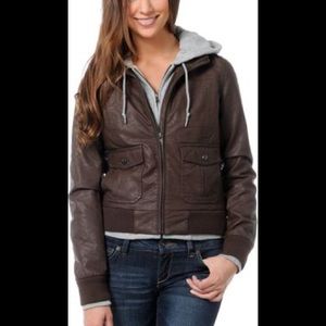 Obey Propaganda, faux leather jacket