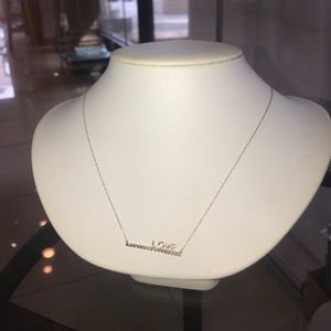 10k gold LOVE bar necklace