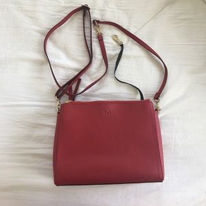 Beautiful Red Lo&Son Pearl handbag - used twice