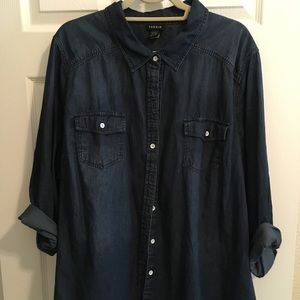 Torrid Denim Button Up