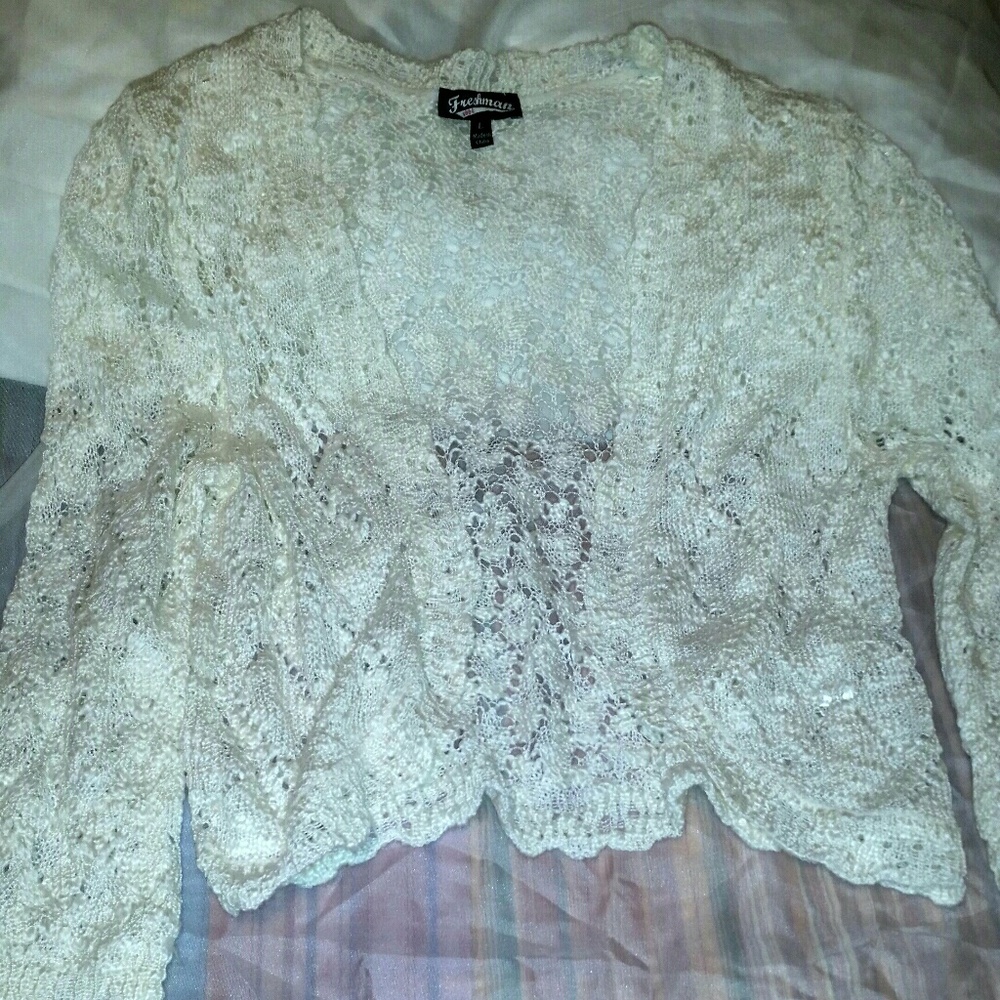 Off White Bolero Sweater