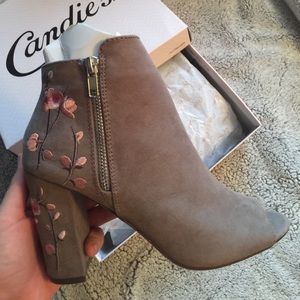 Open toe booties