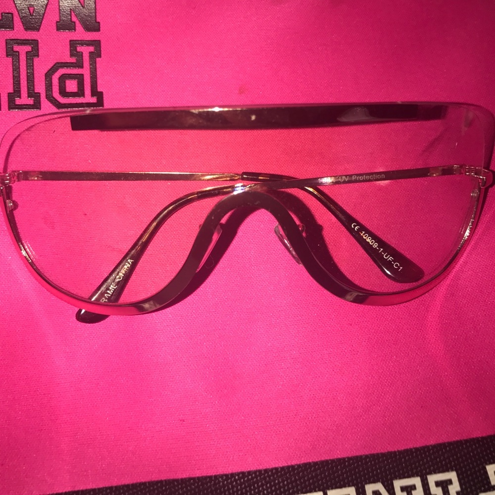 Clear Aviator glasses